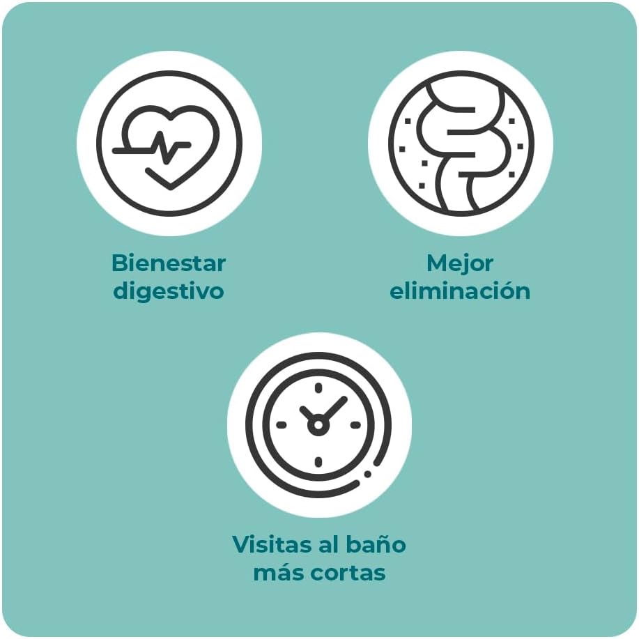 Bienestar digestivo, mejor evacuación y visitas más cortas al baño